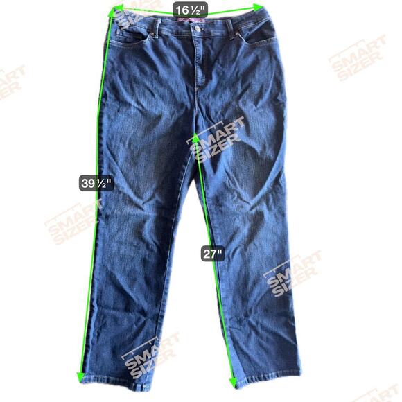 Gloria Vanderbilt Amanda Slim Jeans Size 16 - Picture 3 of 5